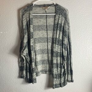 Decree Gray Striped Women's Cardigan